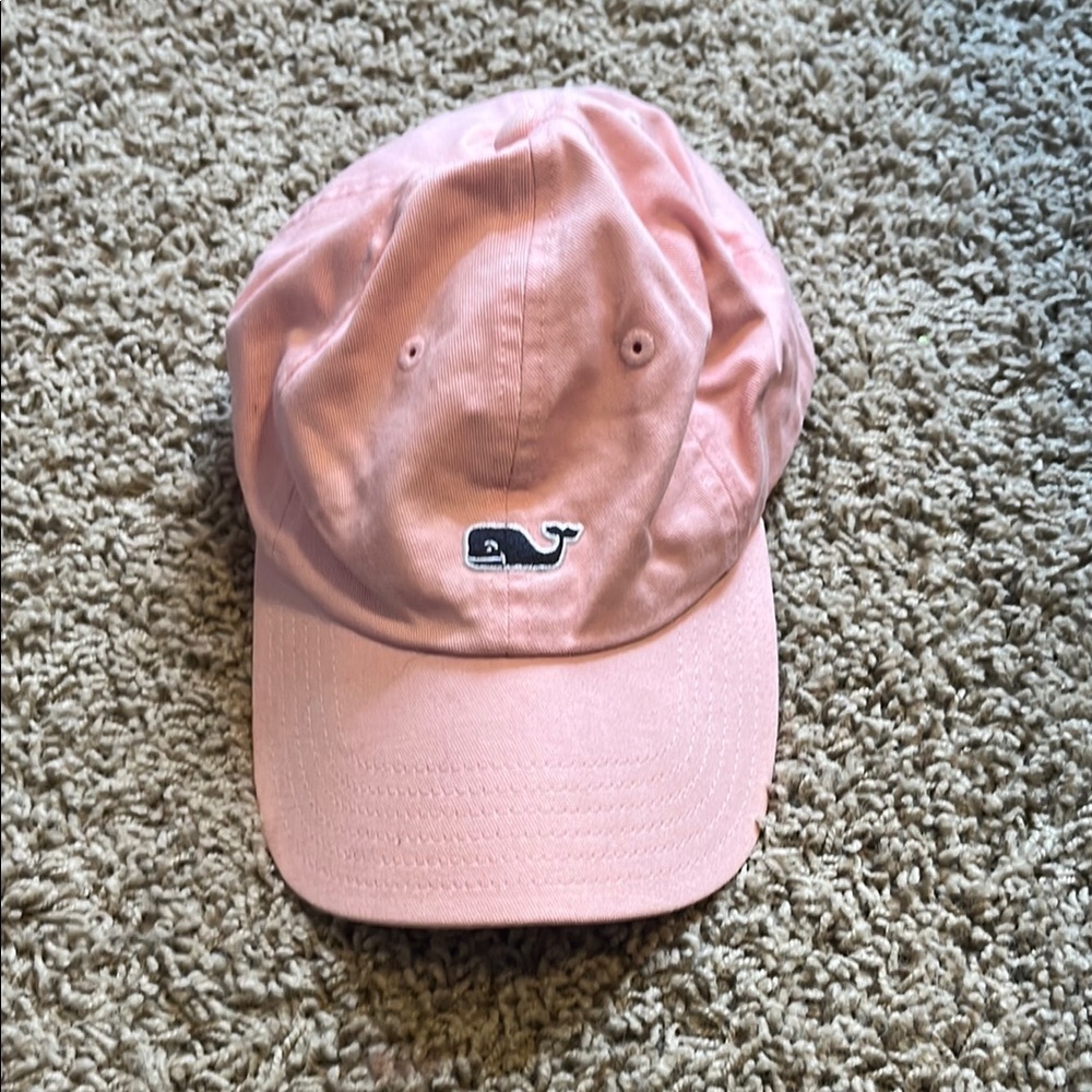 Vineyard Vines Light Pink Cap with Whale Logo